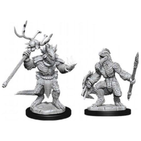 D&D: Nolzur's Marvelous Unpainted Miniatures - W12 Lizardfolk & Lizardfolk Shaman