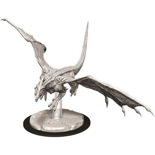D&D: Nolzur's Marvelous Unpainted Miniatures - W09 Young White Dragon - TCB Games & Collectibles