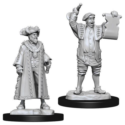 D&D: Wizkids Deep Cuts Unpainted Miniatures - W10 Mayor & Town Crier