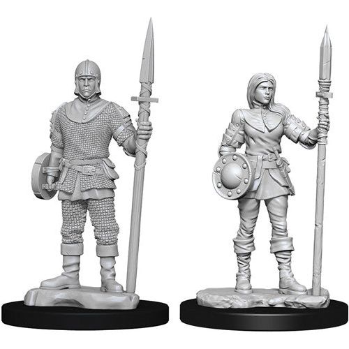 D&D: Wizkids Deep Cuts Unpainted Miniatures - W10 Guards