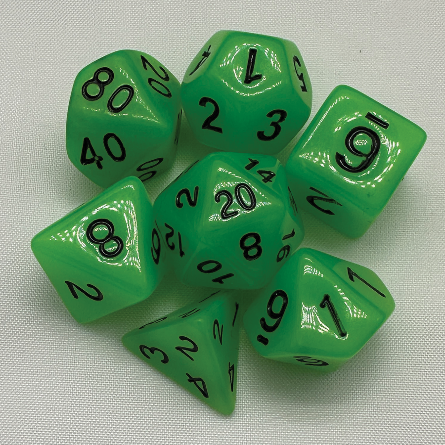 TCB 7-Piece Acrylic/Resin Dice Sets 1/2 - TCB Games & Collectibles