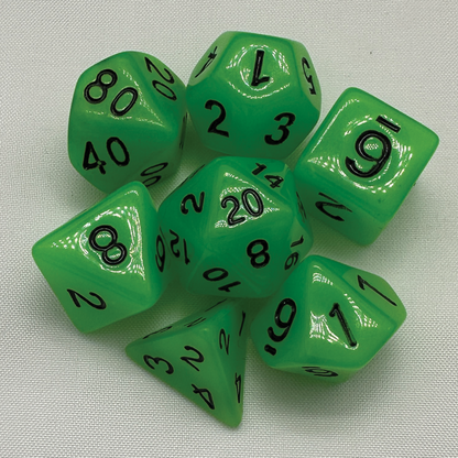 TCB 7-Piece Acrylic/Resin Dice Sets 1/2 - TCB Games & Collectibles