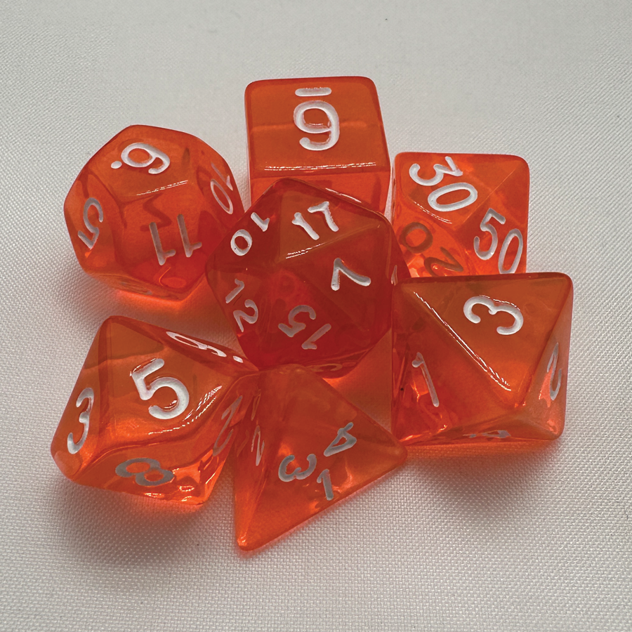 TCB 7-Piece Acrylic Dice Sets 1/2