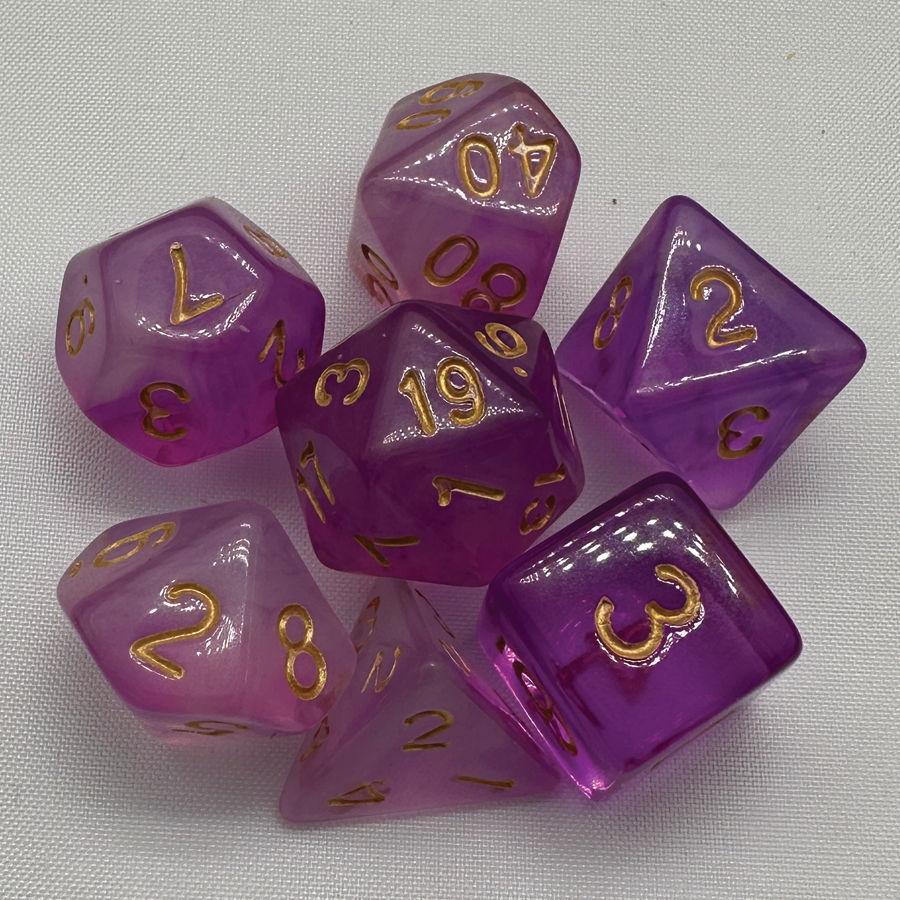 TCB 7-Piece Acrylic Dice Sets 1/2