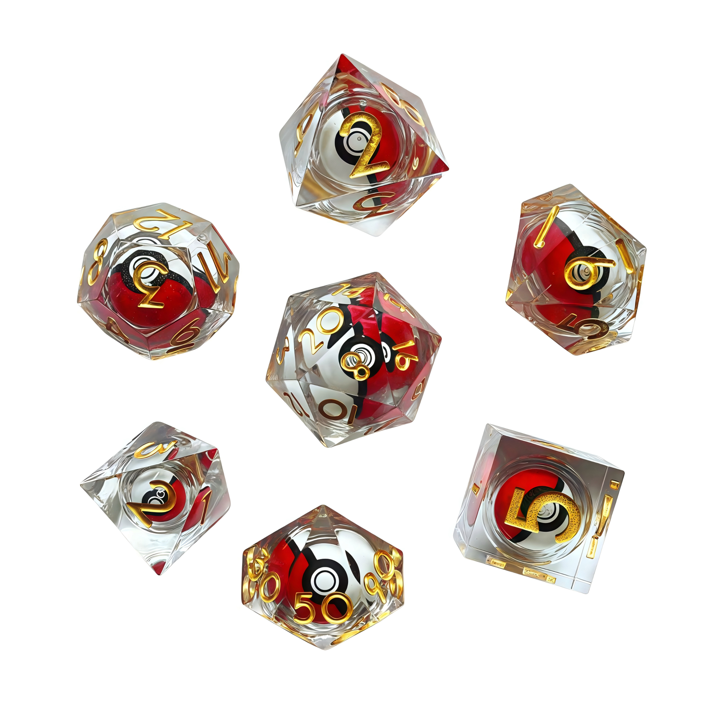 TCB 7-Piece Acrylic/Resin Dice Sets 2/2
