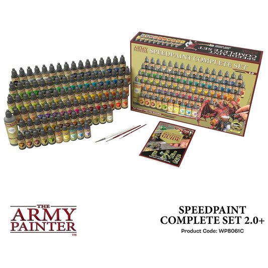 The Army Painter: Warpaint- Speedpaint Complete Set 2.0 (90 Colors + 3 Brushes +Medium) - TCB Toys Comics & Games