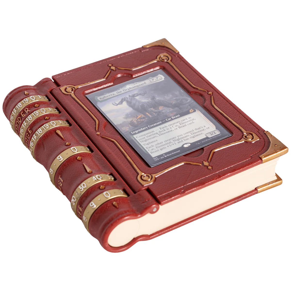 MTG Commander Codex deck box by Quartermaster Direct, featuring a sleek design and secure closure for Magic: The Gathering cards