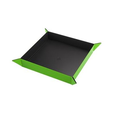 Magnetic Dice Tray Square Black/Green - TCB Games & Collectibles