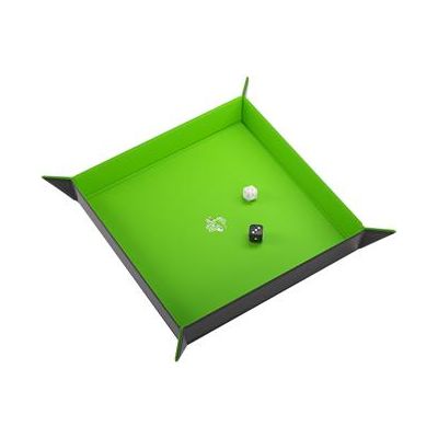 Magnetic Dice Tray Square Black/Green - TCB Games & Collectibles