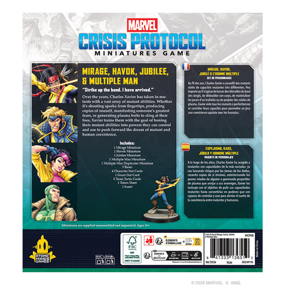 Pre-Order Marvel Crisis Protocol – Mirage, Havok, Jubilee & Multiple Man