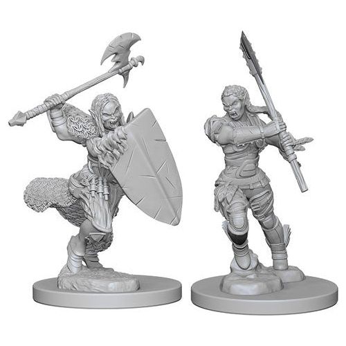 Pathfinder: Deepcuts Unpainted Miniatures - W01 Female Half-Orc Barbarian