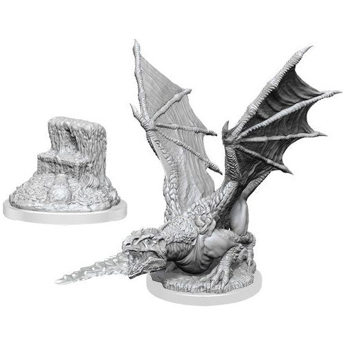 D&D: Nolzur's Marvelous Unpainted Miniatures - W19 White Dragon Wyrmling - TCB Games & Collectibles