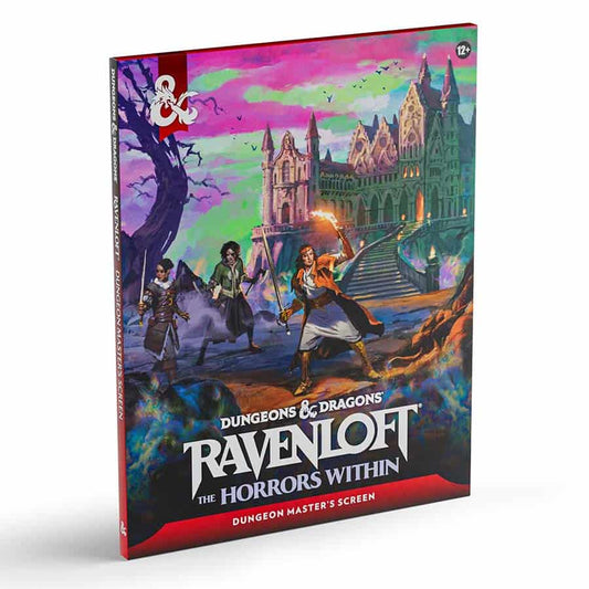 Preorder Dungeons and Dragons Ravenloft Horrors Within Dungeon Master Screen by TCB Games & Collectibles, showing the screen and artwork.