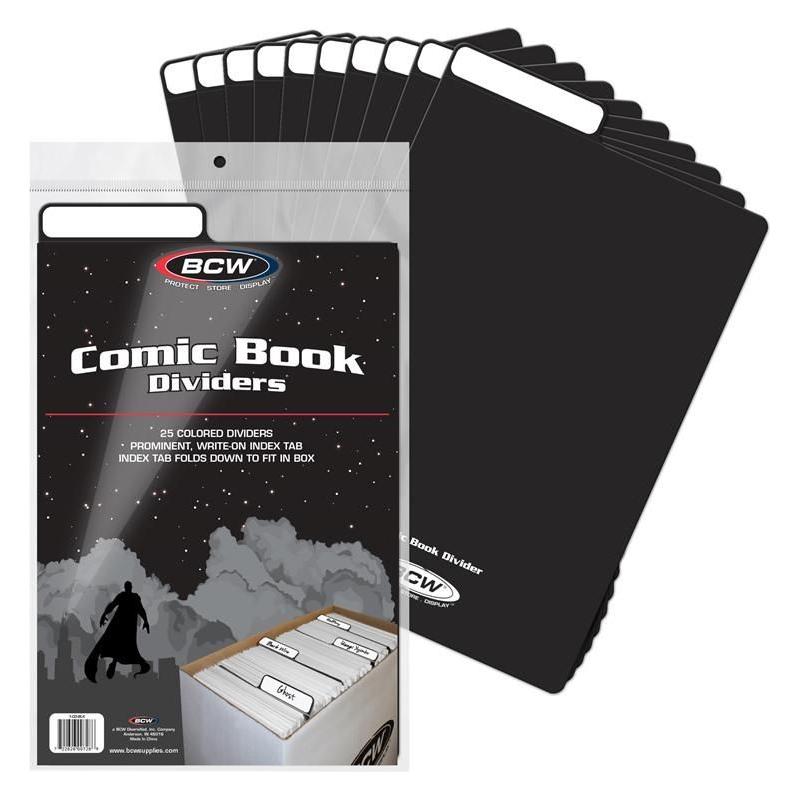 Comic Book Dividers - Black - TCB Toys Comics & Games