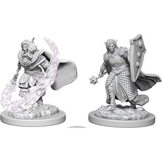 D&D Nolzur's Marvelous Unpainted Miniatures: Elf Male Cleric 2 figures