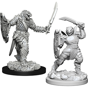 D&D Nolzur's Marvelous Unpainted Miniatures: Dragonborn Female Paladin 2 figures