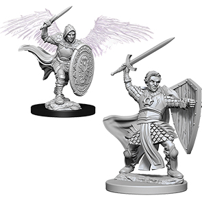 D&D Nolzur's Marvelous Unpainted Miniatures: Aasimar Male Paladin 2 figures