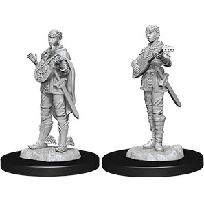 D&D Nolzur's Marvelous Unpainted Miniatures: Female Half-Elf Bard 2 figures