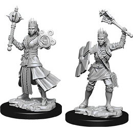 D&D Nolzur's Marvelous Unpainted Miniatures: Female Human Cleric 2 figures