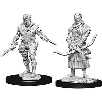 D&D Nolzur's Marvelous Unpainted Miniatures: Human Male Rogue 2 figures