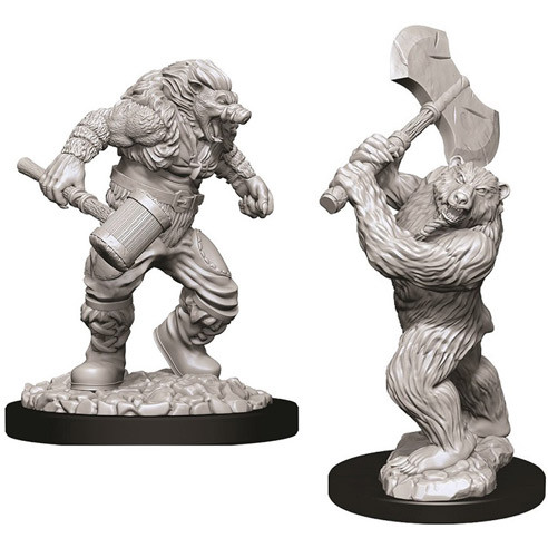 D&D Nolzur's Marvelous Unpainted Miniatures: Wereboar & Werebear 