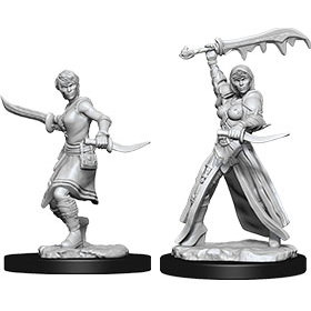 D&D Nolzur's Marvelous Unpainted Miniatures: Human Female Rogue 2 figures