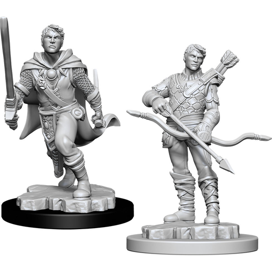 D&D Nolzur's Marvelous Unpainted Miniatures: Human Male Ranger W11 2 figures