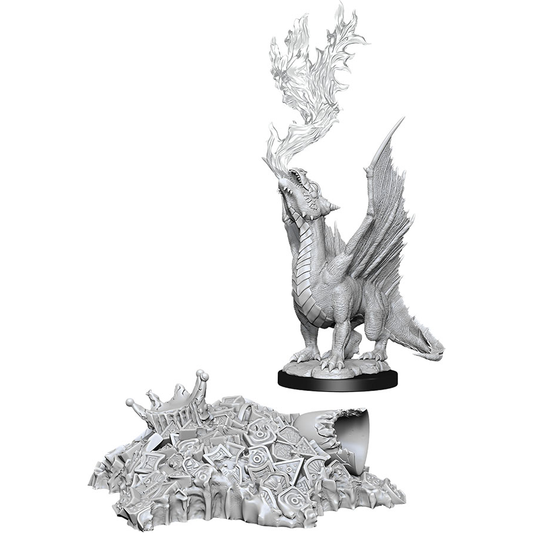 D&D Nolzur's Marvelous Unpainted Miniatures: Gold Dragon Wyrmling & Treasure Pile