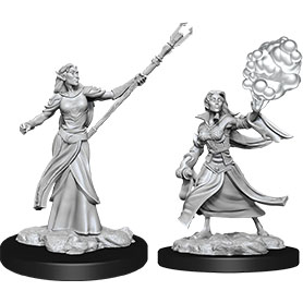 D&D Nolzur's Marvelous Unpainted Miniatures: Elf Female Sorcerer W12 2 figures