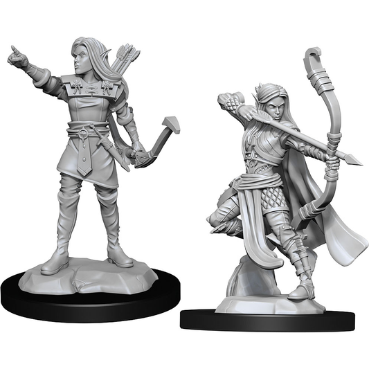 D&D Nolzur's Marvelous Unpainted Miniatures: Elf Female Ranger W13 2 figures