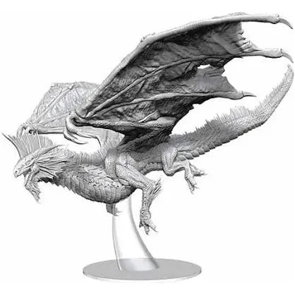 Dungeons & Dragons Nolzurs Marvelous Unpainted Miniatures: Adult Silver Dragon - TCB Toys Comics & Games